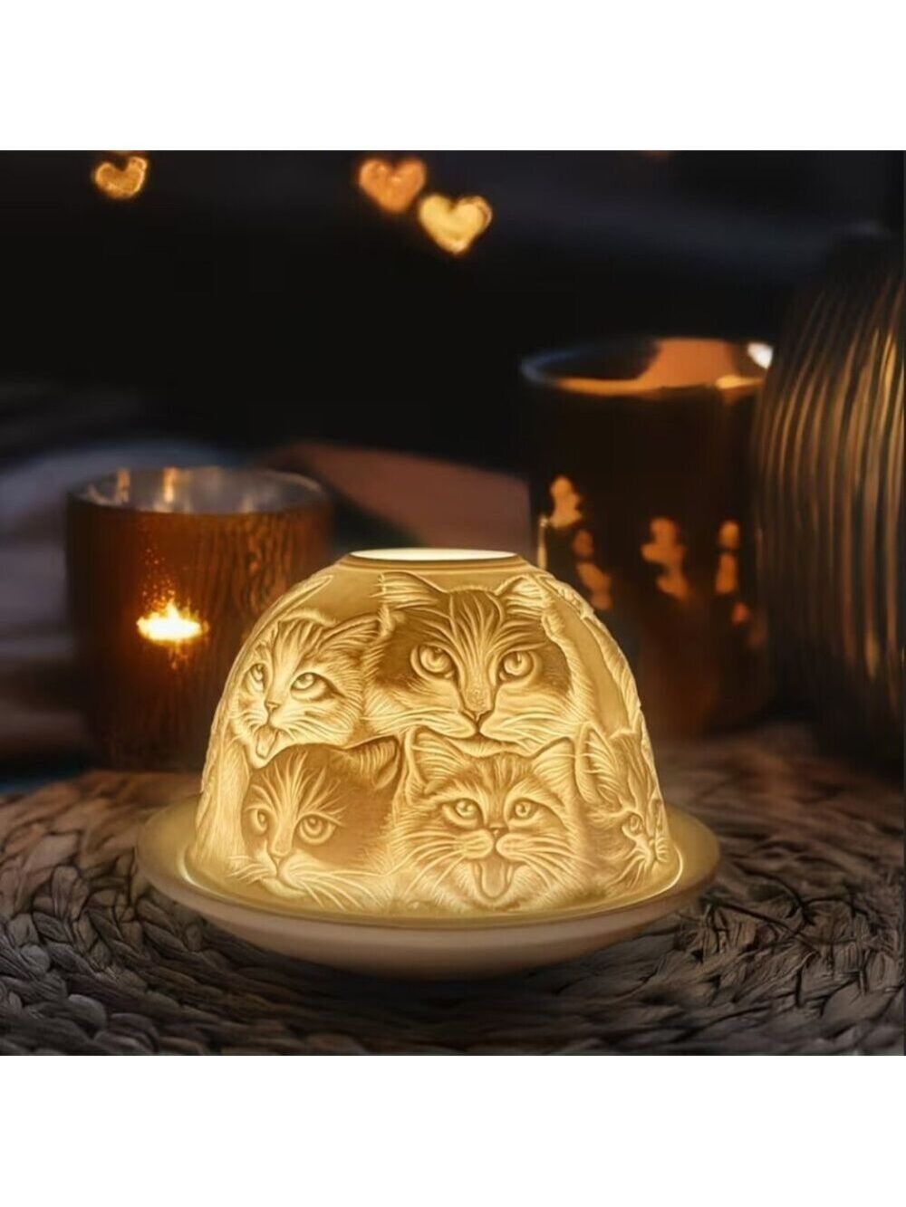cats and Kittens Fairy Lamp Lithophane - Picture 3 of 6